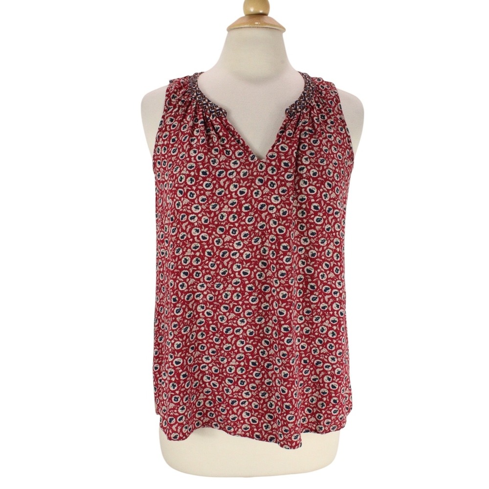 One September Tamarosa Top Womens XS Blueberry Western‎ Boho Anthropologie Tank - Picture 2 of 12